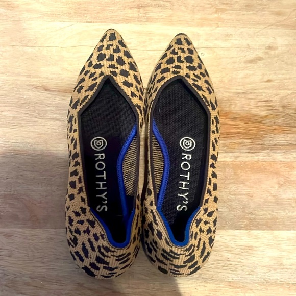 Rothy’s the point Animal print Cheetah shoes size 6 - Picture 2 of 4